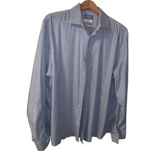 MK Slim-Fit Pin-Stripped Dress Shirt
